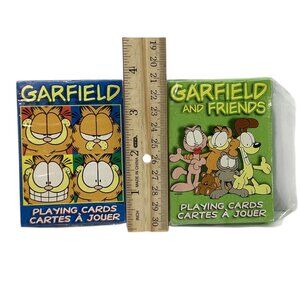 Vintage Garfield & Friends Hoyle Playing Cards Set Of 2‎ Decks NIB